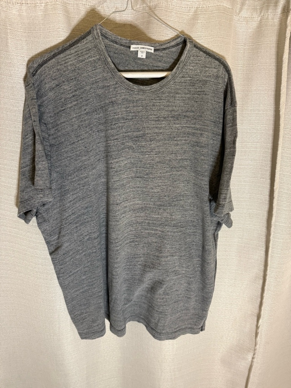 James Perse Heather Gray Crewneck Tee